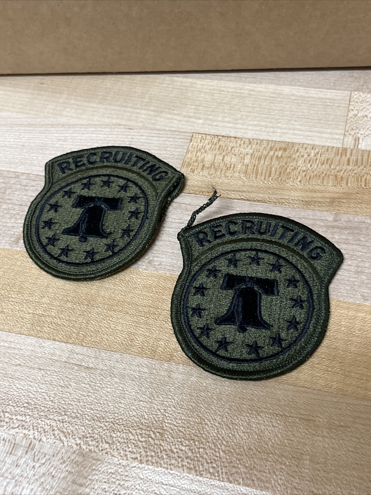 2 MILITARY PATCH US ARMY OCP MULTICAM HOOK & LOOP US ARMY RECRUITING COMMAND