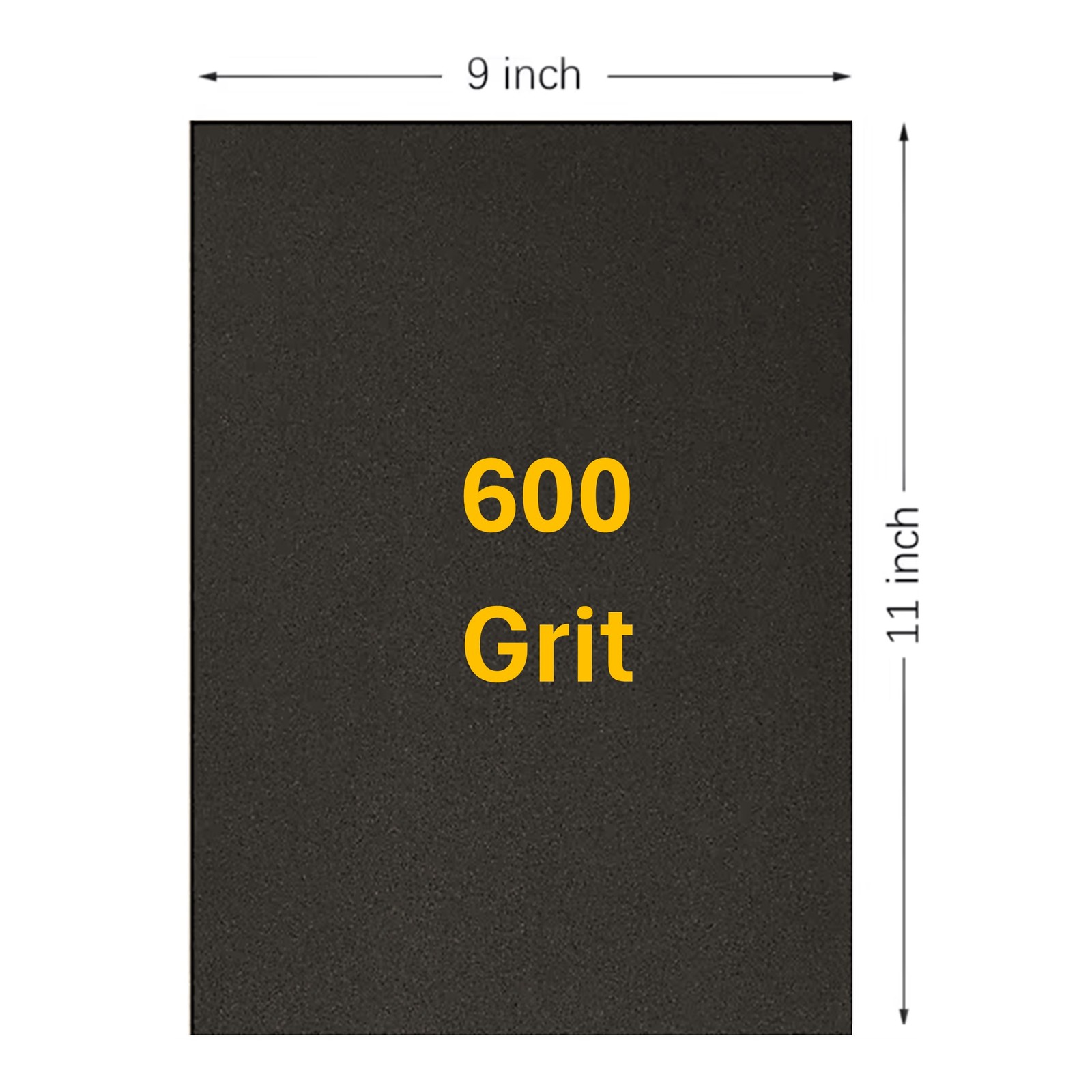 600 Grit Wet / Dry Sandpaper 9 in. x 11 in. Sheet (25 Sheets)