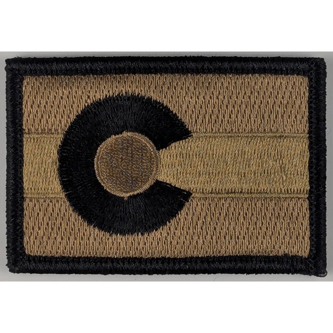 Colorado State Flag Patch - Subdued Coyote Brown OCP - Hook Fastener Patch