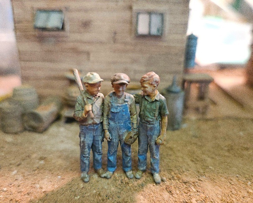 Rusty Rail O Scale 3D Printed Figure