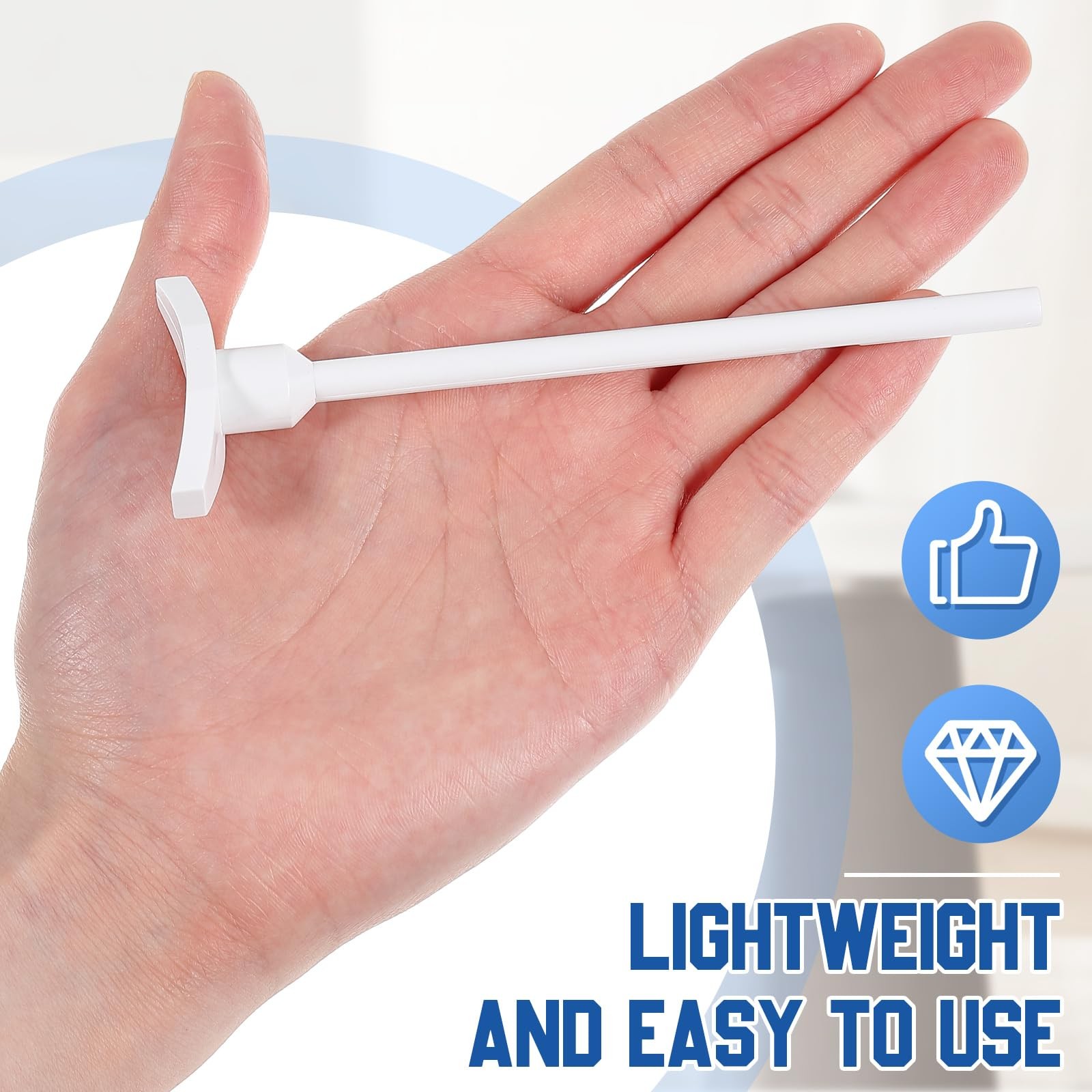 Wonderjune 3 Pcs Round Ceiling Diffuser Plastic Key Handle, Vent for...