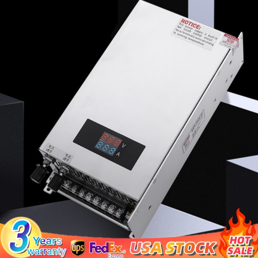 Adjustable Current and Voltage DC 0-48V Switch Mode Power Supply 1KW 20A.