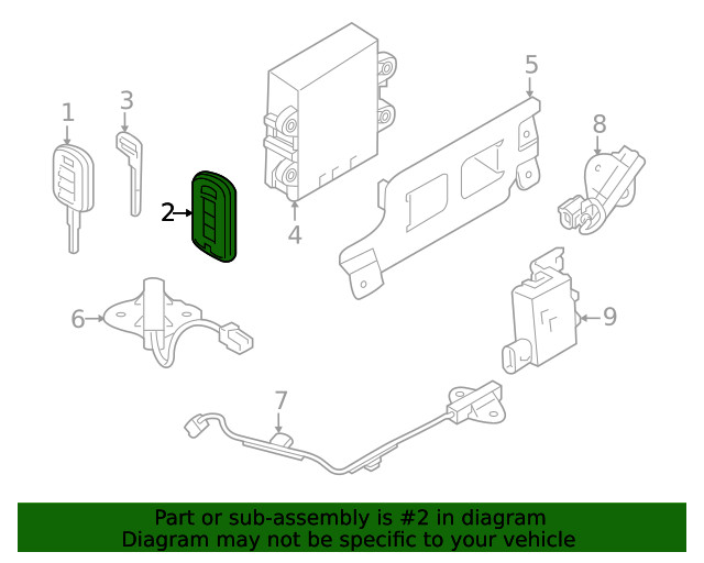 Genuine Mitsubishi Transmitter 285E3W550P