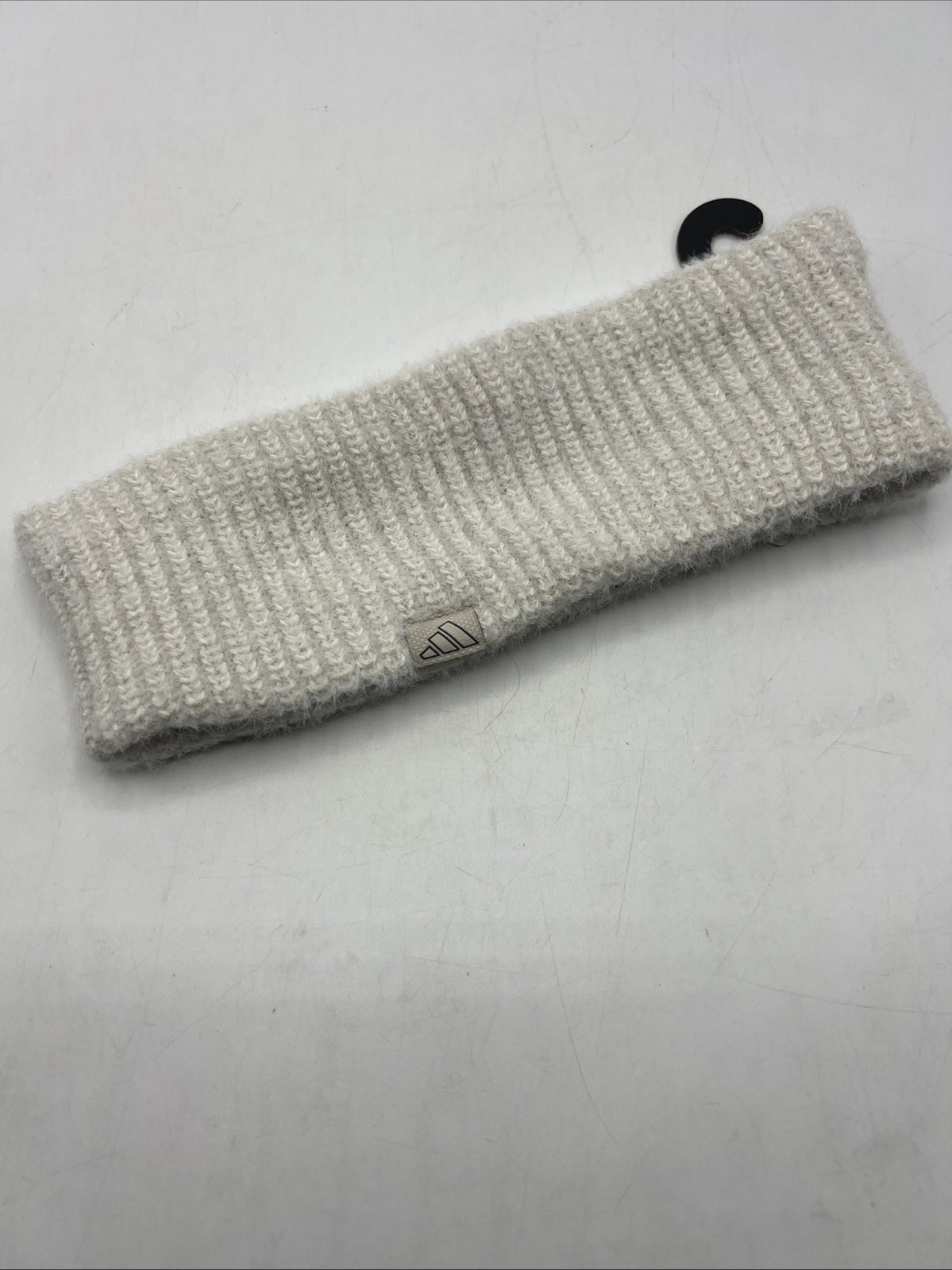 Adidas Fuzzy Headband Women's Fit White Fleece Lined JL1129 New
