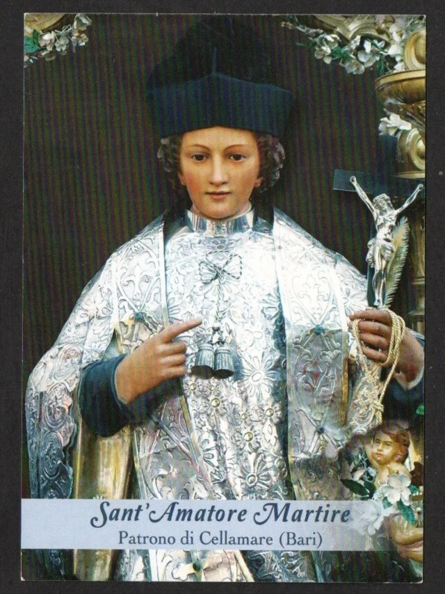 Holy card de San Amatore Martir santino image pieuses estampa