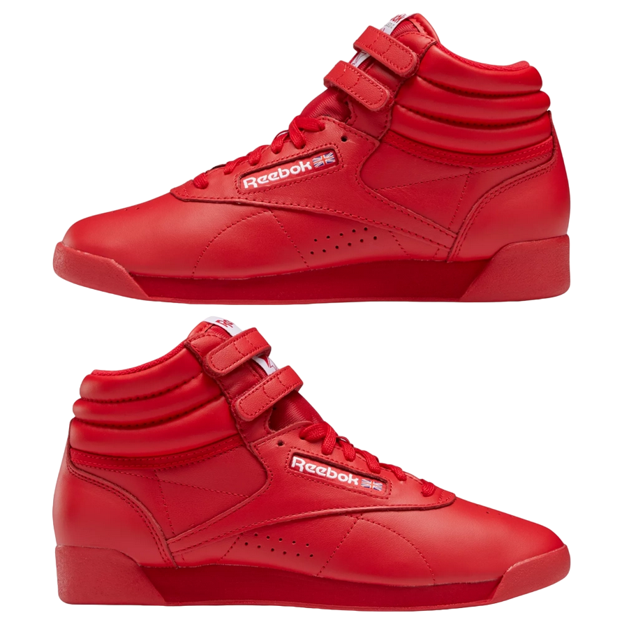 Reebok Classic Women's Red Freestyle Hi Fashion Sneakers GV6724 100005871 F/S HI