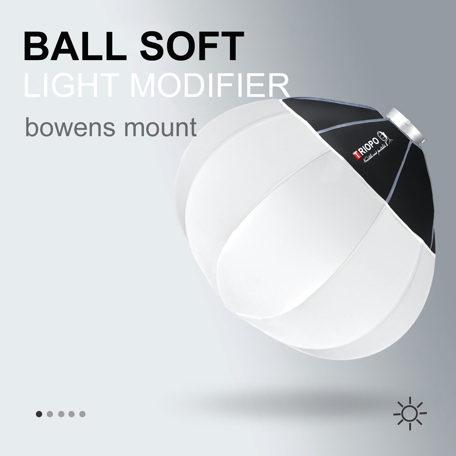 TRIOPO Lantern Softbox 65cm Quick Release Softbox for Bowens Mount Video Light