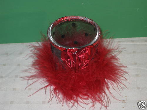 Decorative Red Hat Votive Holder