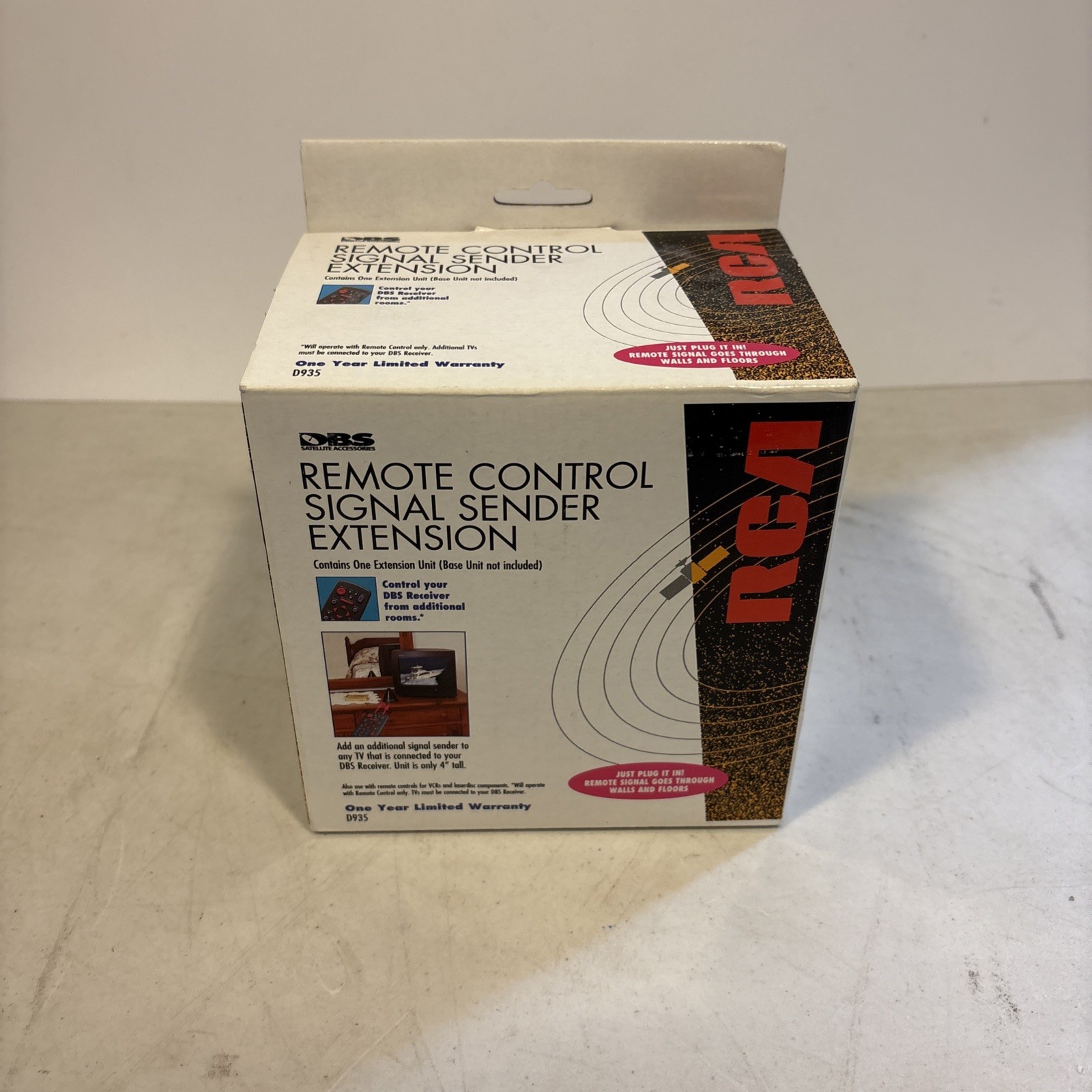 RCA Wireless Remote Control Receiver & Signal Transmitter Model D935 -NEW IN BOX