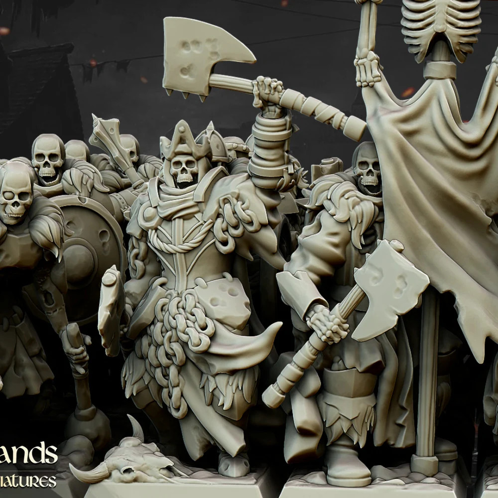 Undead Blackwatch Command Group - Resin Tabletop Miniature