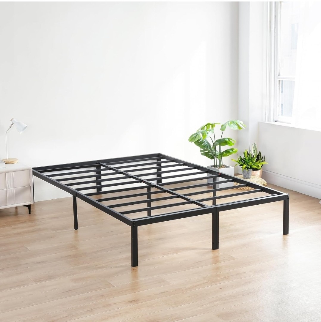 Olee Sleep 18 Inch Heavy Duty Steel Slat Anti-Slip Support, Easy Assembly Platfo