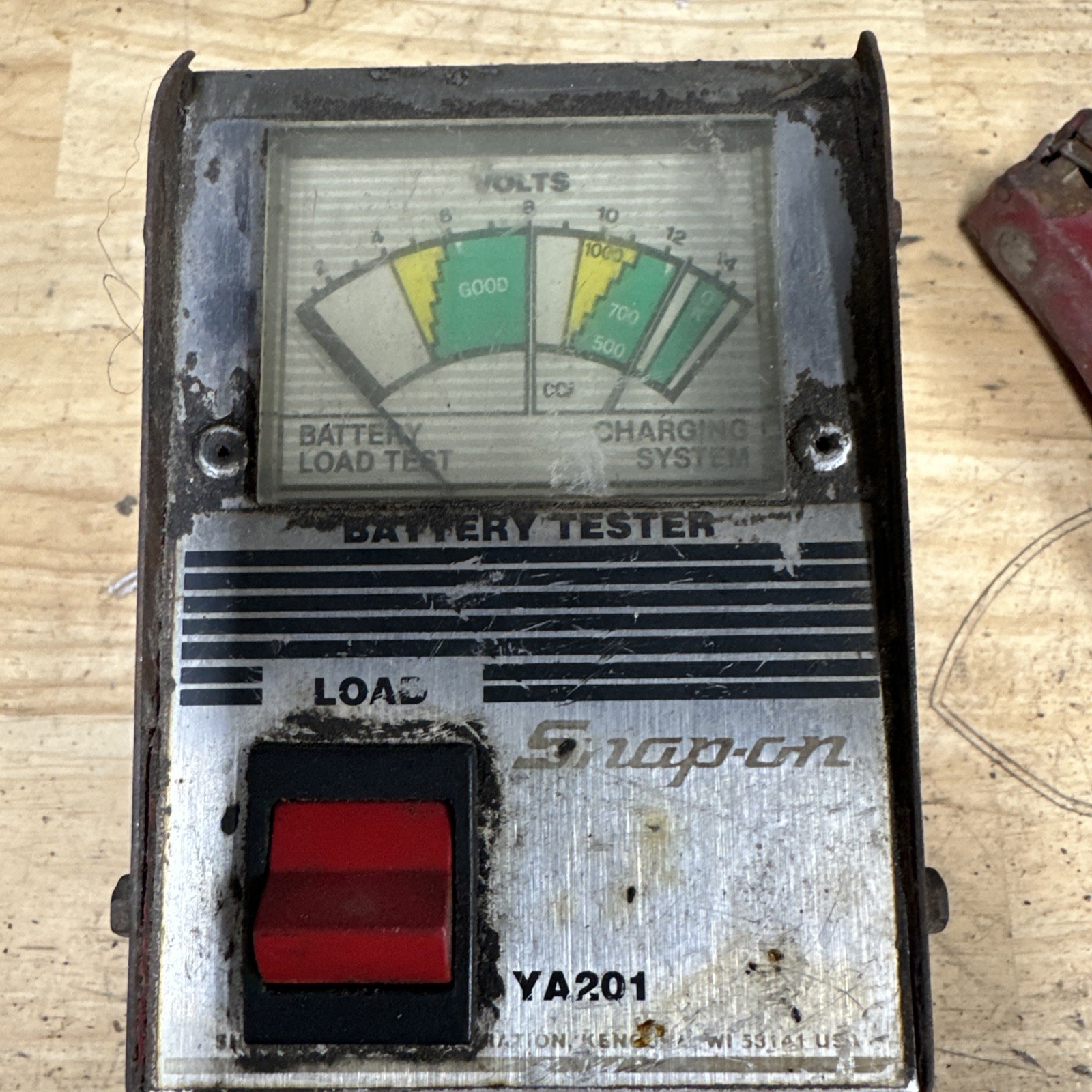 SNAP ON Battery Tester YA201 12 Volts Battery Load Test Charging System ASIS