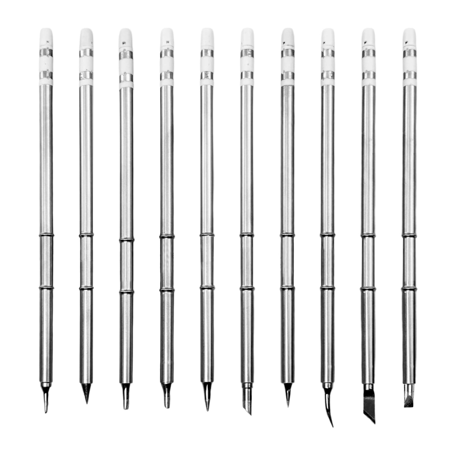 10 PCS T12 Soldering Iron Tips Welding Tool Replacement For FX951 Station Set