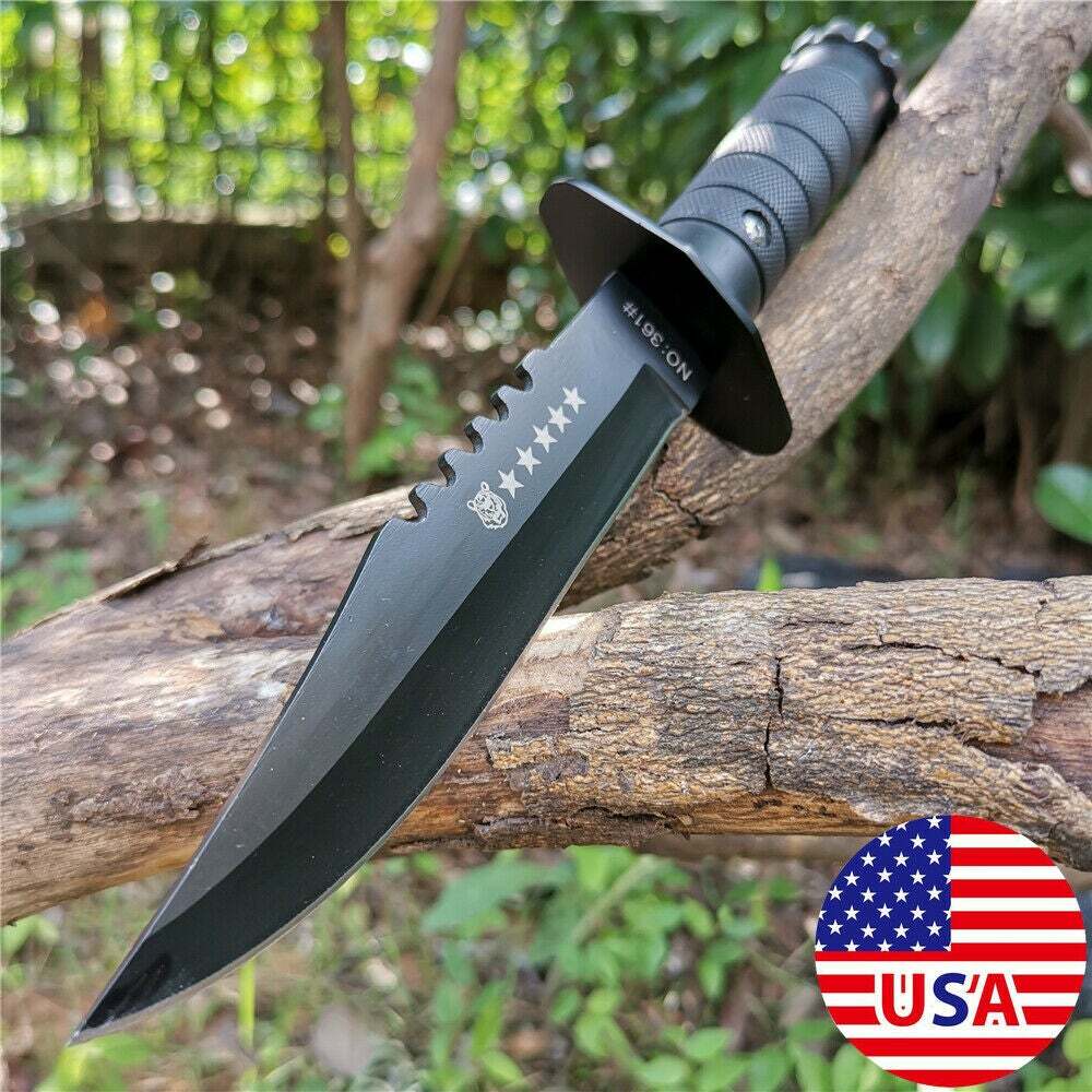 11.22 Inch Hand Forged 8CR13MOV Stainless Steel Hunting Stationary Sharp Knife