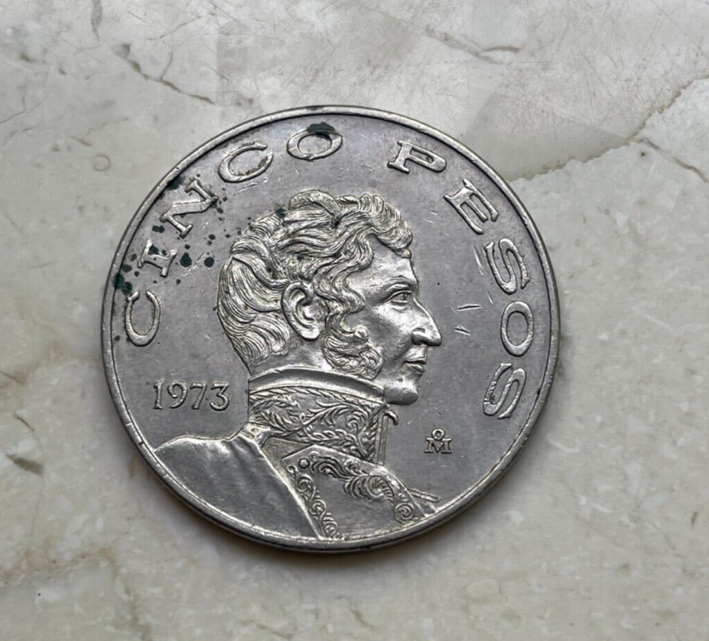 1973 Mexico 5 Pesos  bg