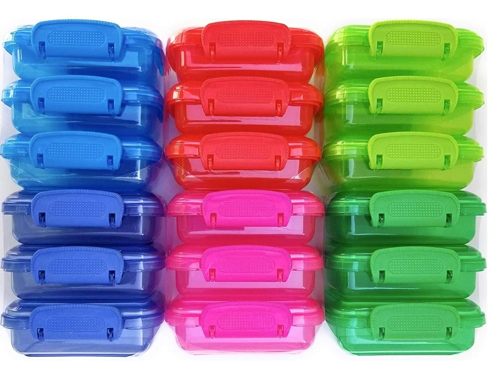 NADOBA Mini Lock-Top Snack Containers set of 6 colors may vary