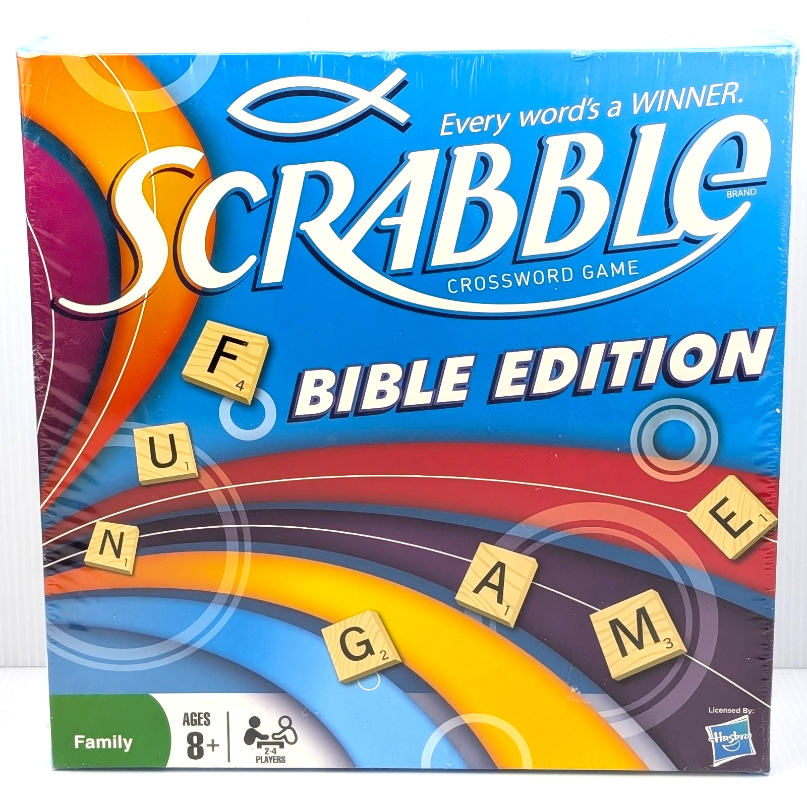 Scrabble Bible Edition Family Board Game Crossword New Sealed