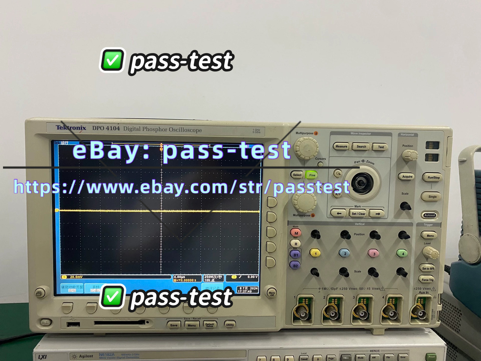 Tektronix DPO 4104 1GHz 5GS/s 4Ch Oscilloscope Tektronix DPO4104 /Good function