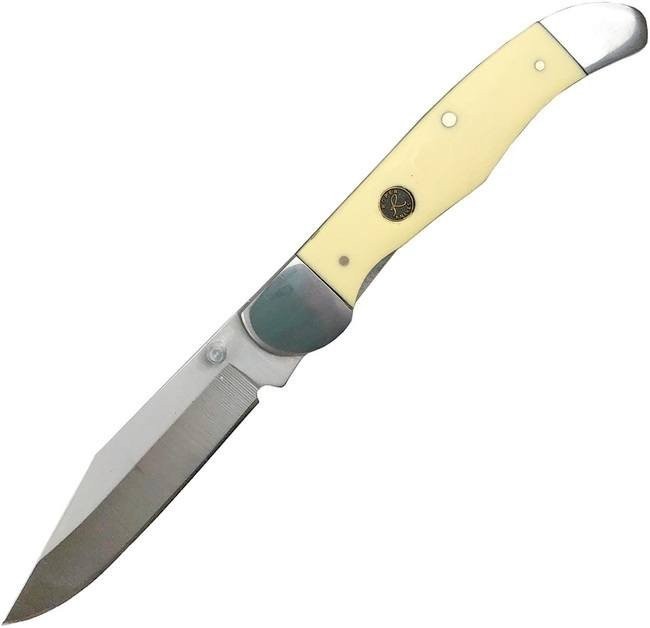 Roper Knives Pecos Pocket Blade Carbon Steel Smooth Synthetic Handle - RP0011