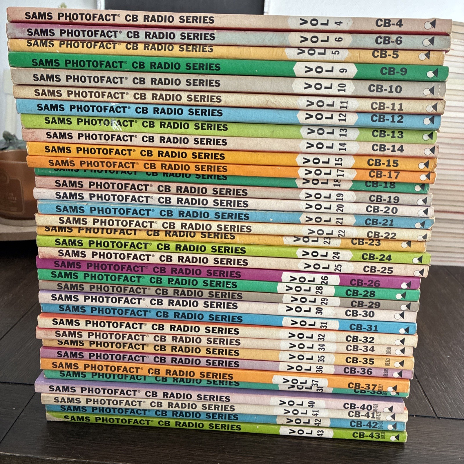 Lot Of 34 SAMS PHOTOFACT CB RADIO SERIES Manuals In VGC. Various Vol. 4 Thru 43