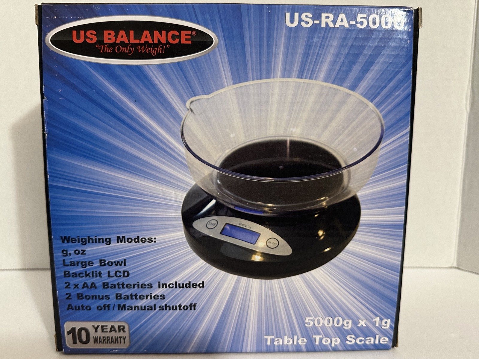 US Balance Bench Orbit Professional Digital Table Top Scale 5000g x 0.1g