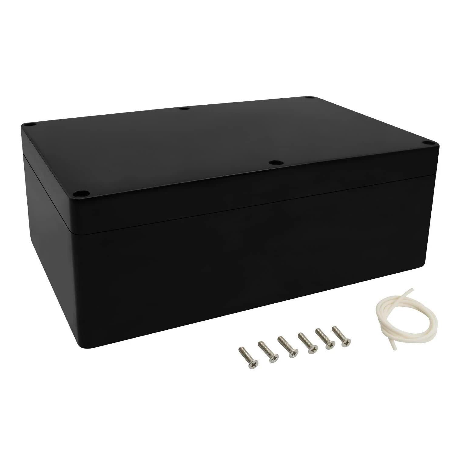 Project Box, 230 x 150 x 85, Black ABS, for electronics, IP65 waterproof