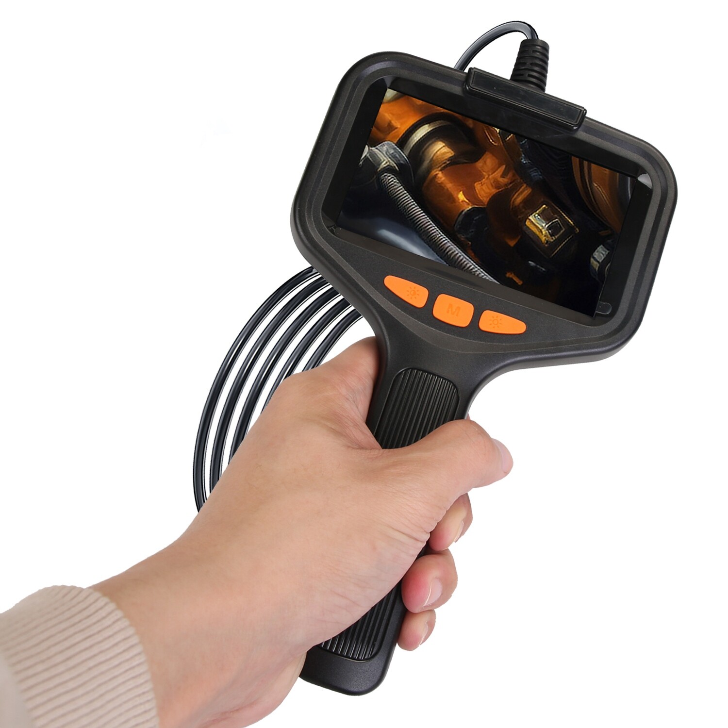 4.3in Inspection Camera w/ Light Articulating Camera for Plumbing Inside Wall