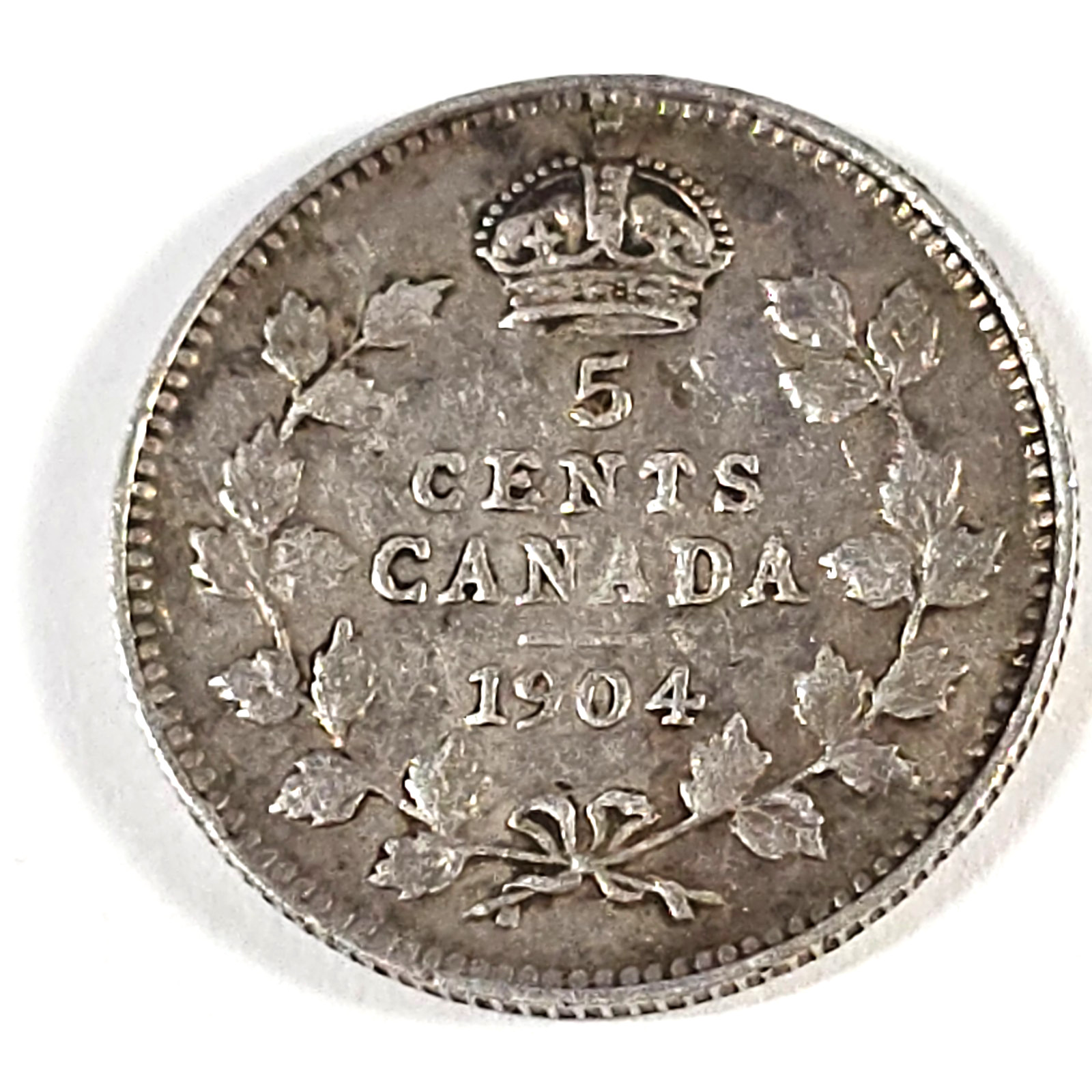 1904 Canada 5 five cents SILVER - COMBINE to SAVE - C5-344