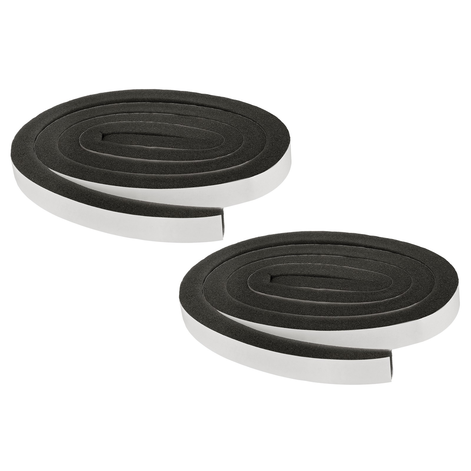 2pcs Foam Insulation Tape 13/16" W x 13/16" t x 6.5ft Door Seal Strip Black