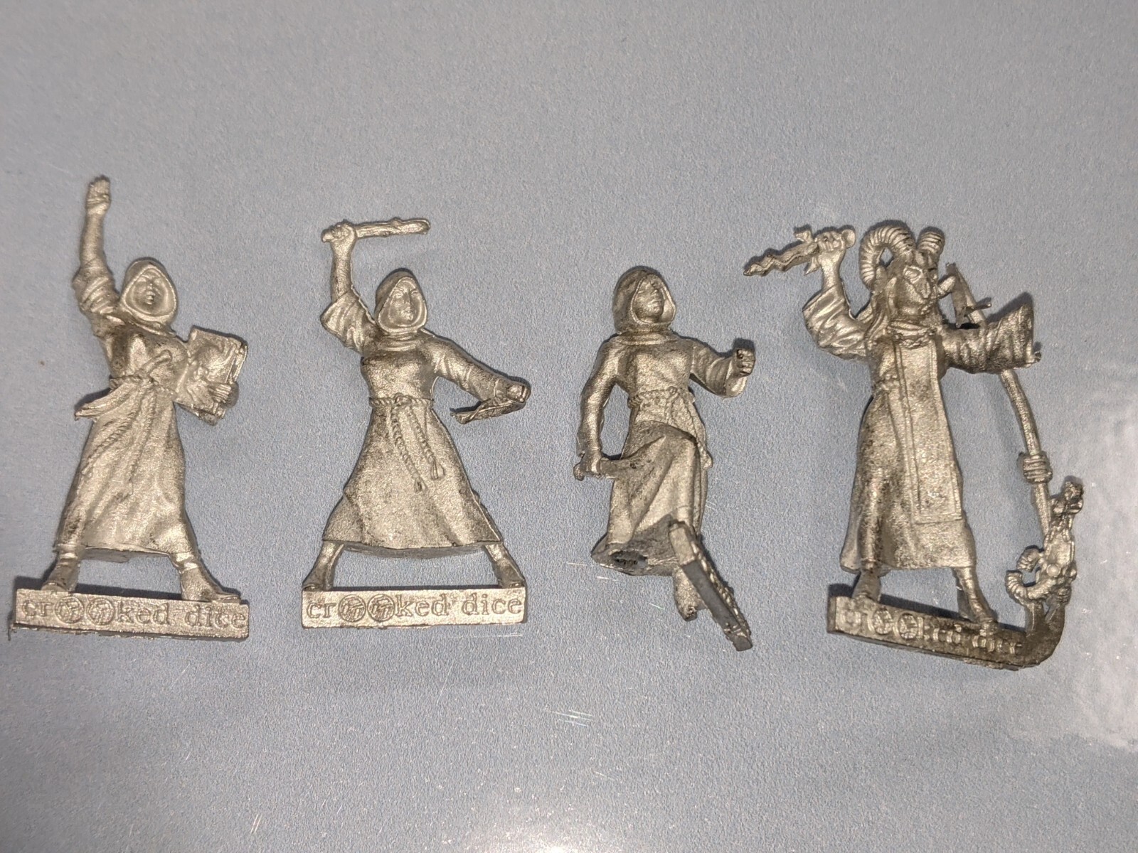 4 x Crooked Dice Metal Miniatures Figures