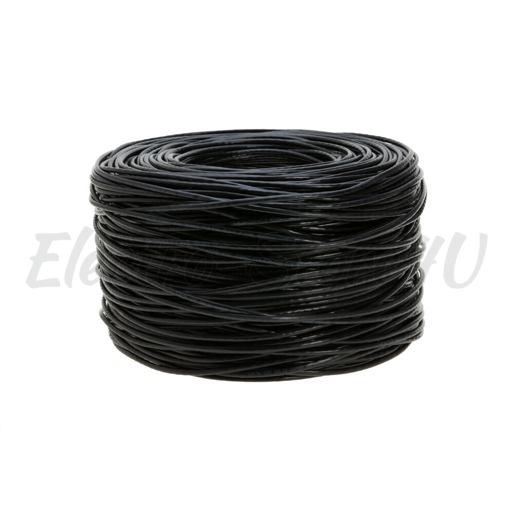 CAT5e CAT5 Outdoor Ethernet Bulk Cable 500ft 1000ft UTP FTP Direct Burial Solid