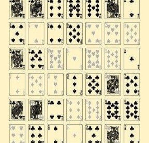 Rifle / Poker Target Game (50) -Medium- Dual Sided Print