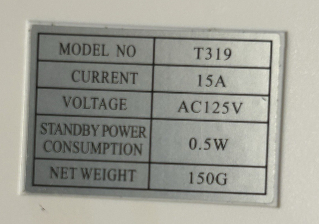 Timer Outlet Nearpow Multifunctional Cycle Programmable Plug-in T319, new