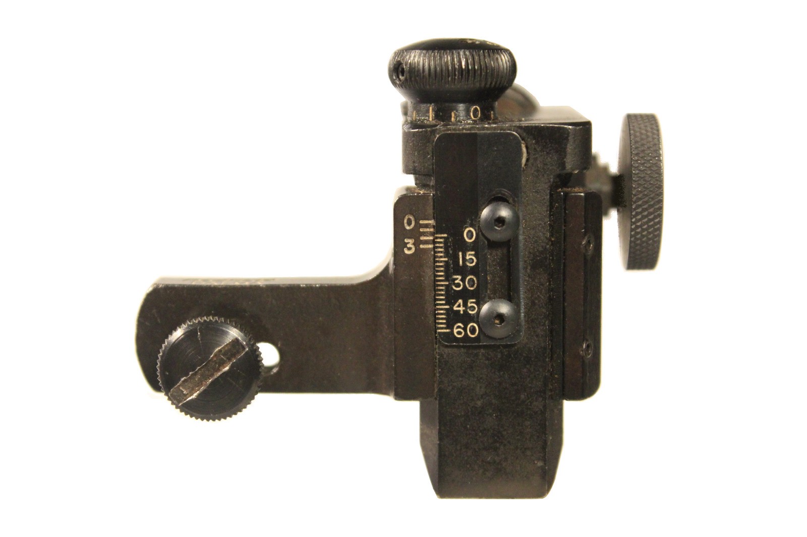 Rare Original Redfield Palma Rear Target Sight w/ Aperture Disk and Sight Base