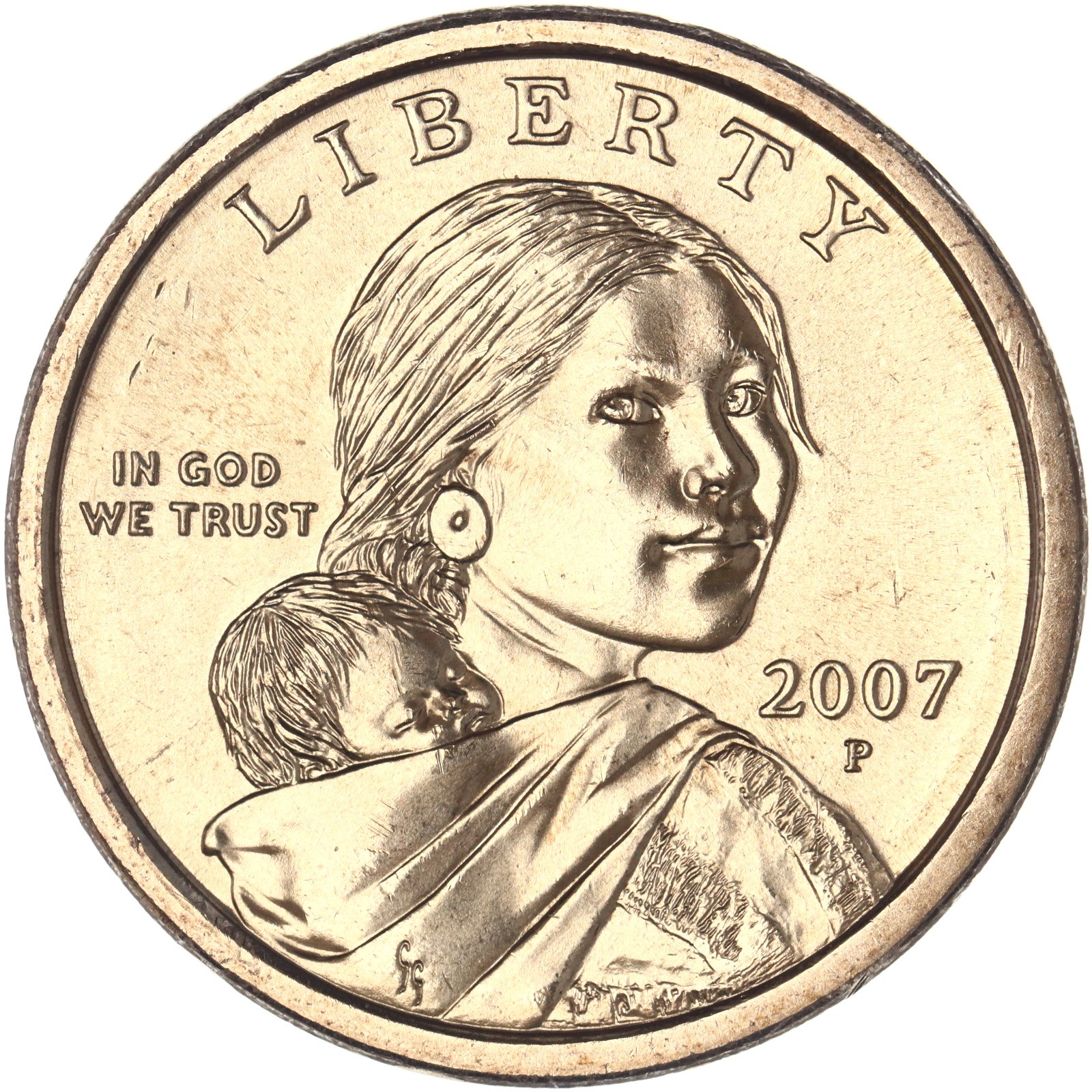2007 P Native American Sacagawea Dollar BU See Pics F896