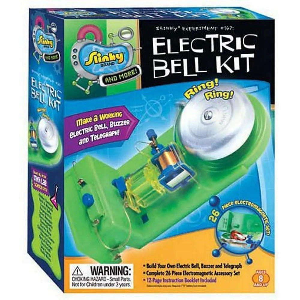 Electric Bell Buzzer Telegraph Kit - Slinky Experiment #167 Scientific Explorer