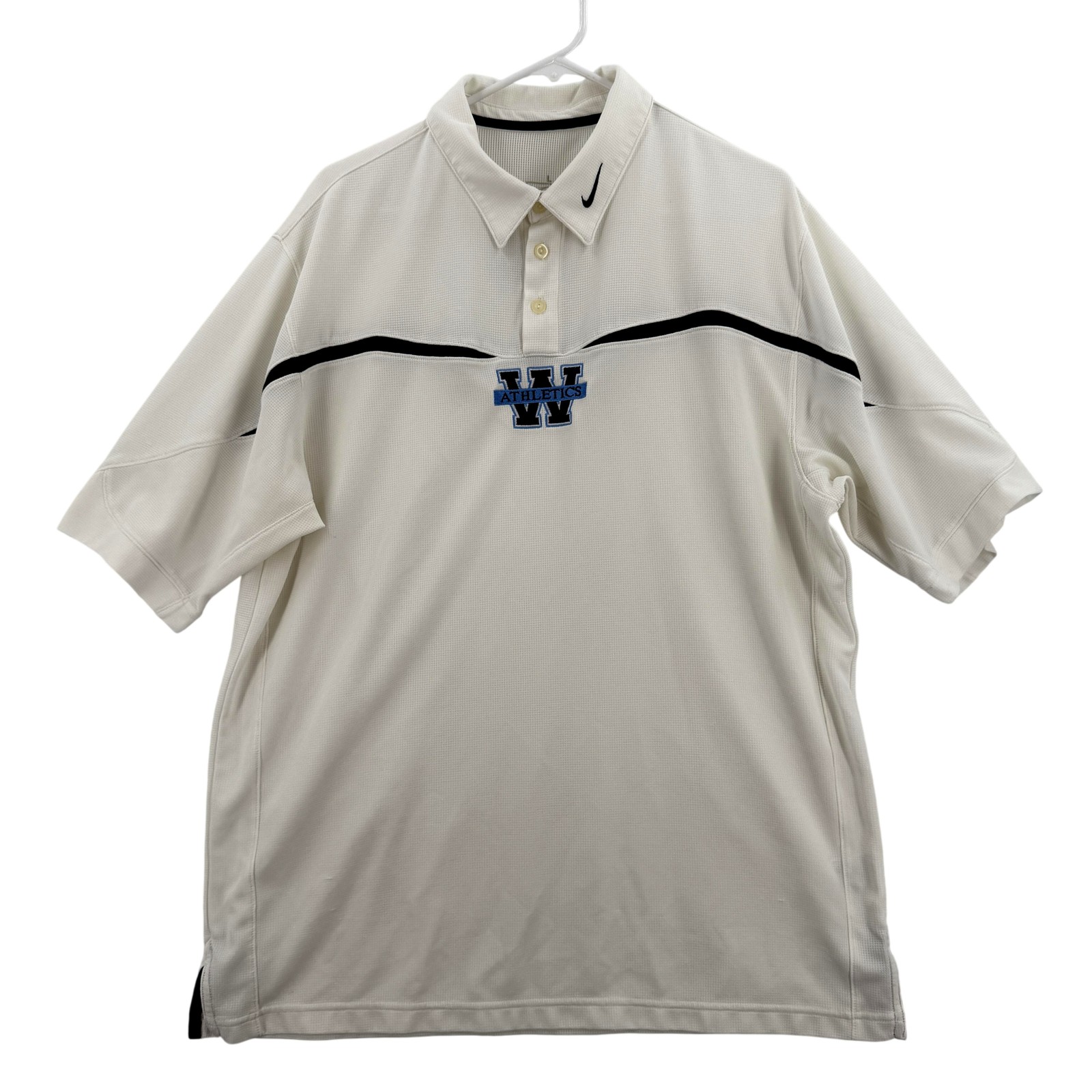 Waimea Polo Shirt Mens Large White Nike Embroidered Athletic Team Hawaii Golf