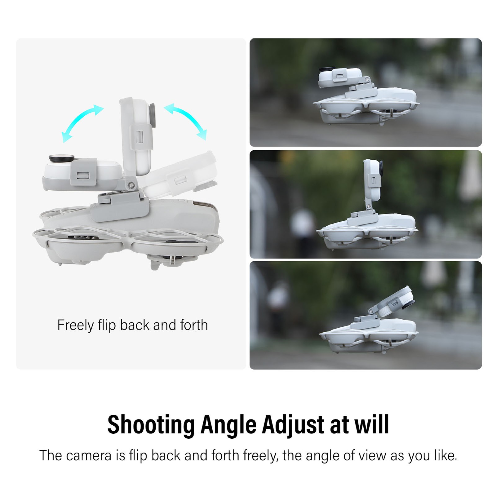 Adjustable Shooting Angle Drone Action Camera Adapter For GO 3S Popular