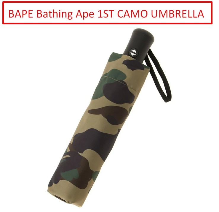 BAPE Bathing Ape 1ST CAMO UMBRELLA M folding One-touch button type