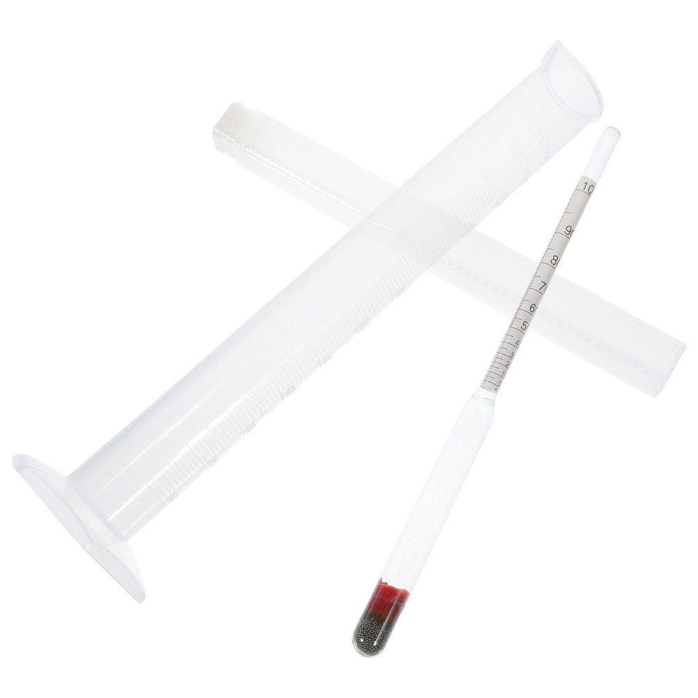 Alcohol Hydrometer And Test Cylinder Set For Home Brewing Beer And Wine Supplies