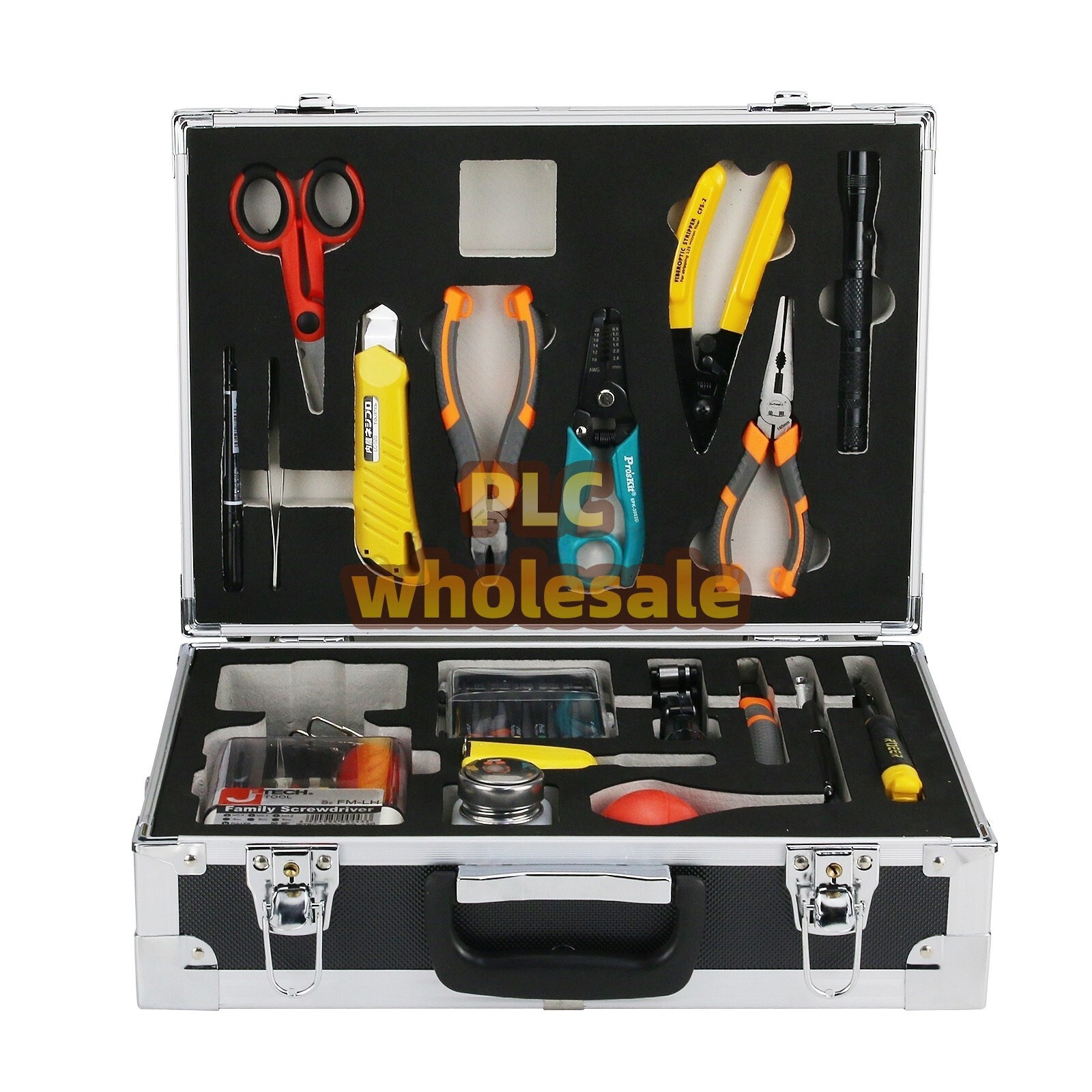 20PCS JW5001A Fiber Optic Tool Fusion Splicing Tool Kit For Fiber Maintenance