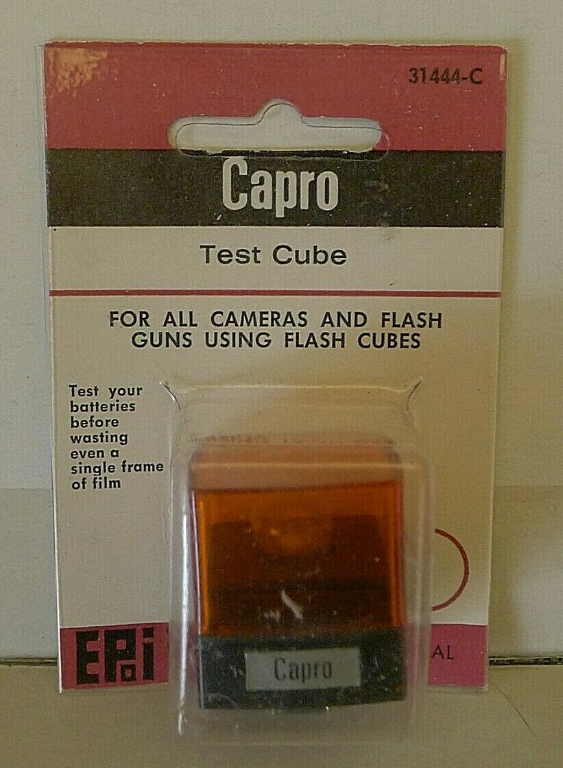 Capro Test Cube / Flash Cubes - 31444-C -Made in Germany -TESTED - VINTAGE RARE