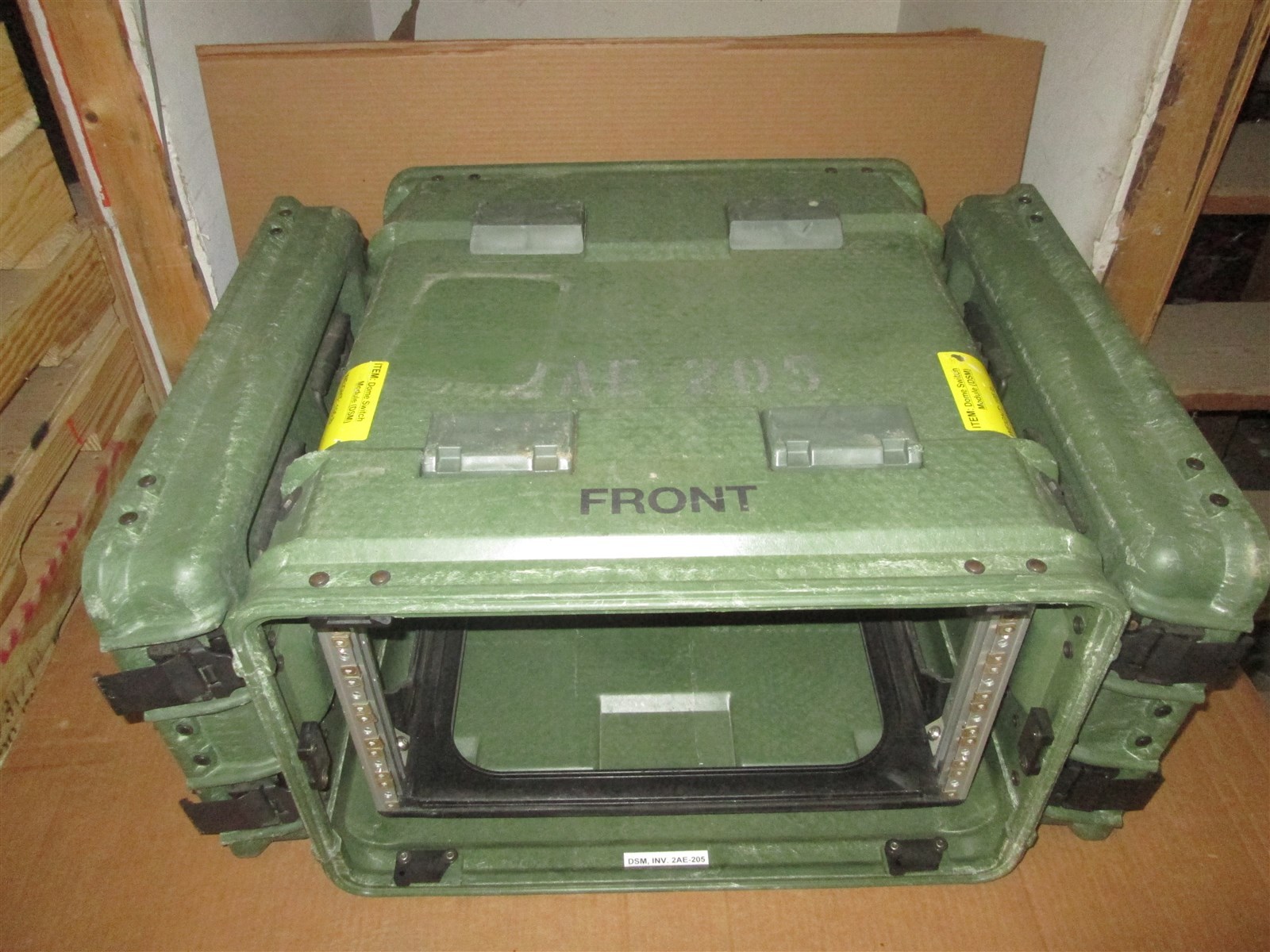 Rackmount 06U 19x20 ECS Legacy Shockmount Shock Rack Hard Case Electronics GrnVG