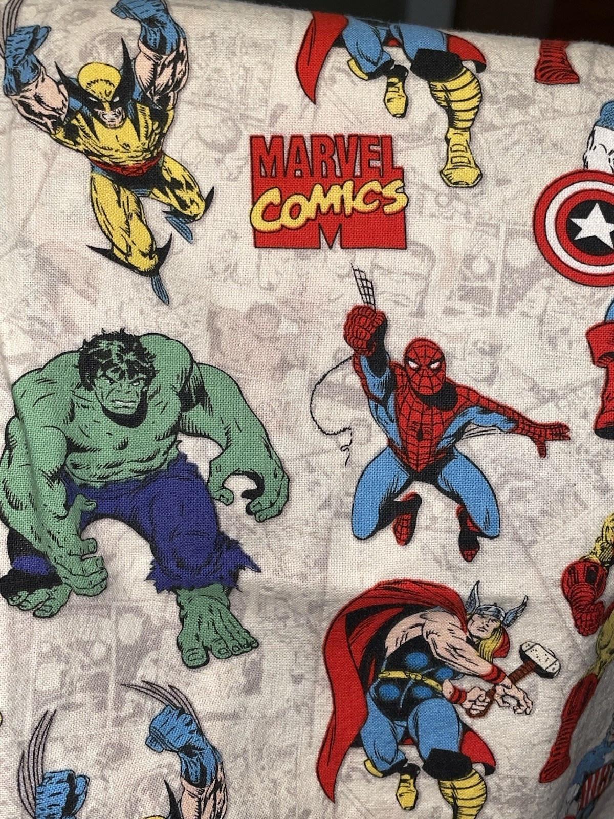 Standard Size Handmade Pillowcase Marvel Superheroes Comics Thor Hulk Wolverine