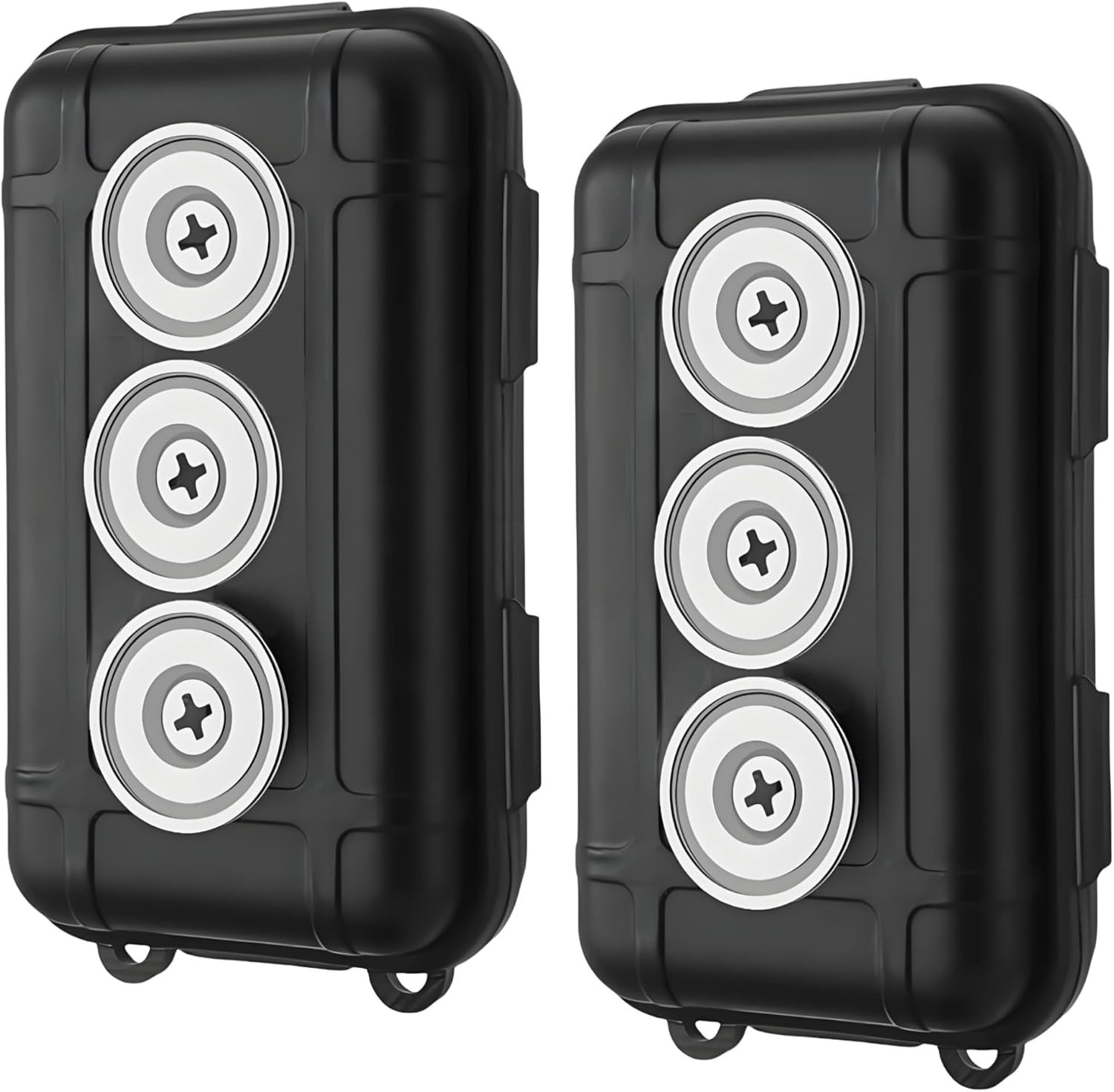 2 Pcs Magnetic Key Holders Under Car, Hide Key Magnetic Box for Storage Key Indo