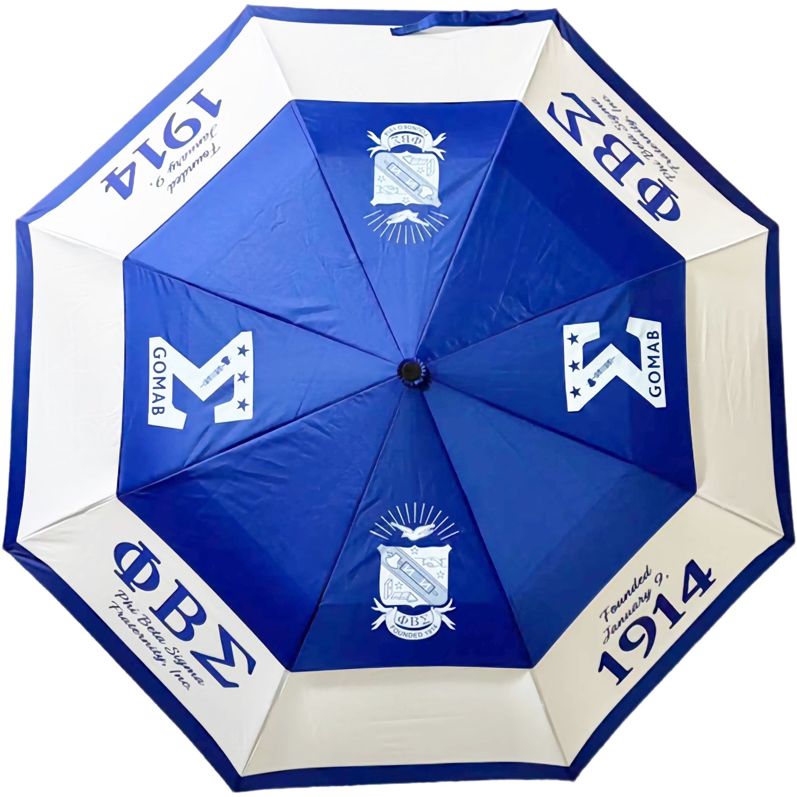 Phi Beta/&Beta; Sigma 2 Fold Collapsible Umbrella [Blue]