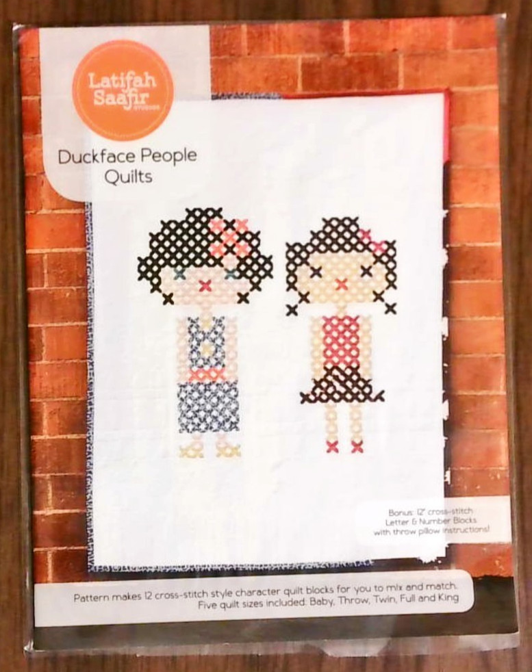 Duckface People Quilts Latifah Saafir cross stitch style quilt pattern