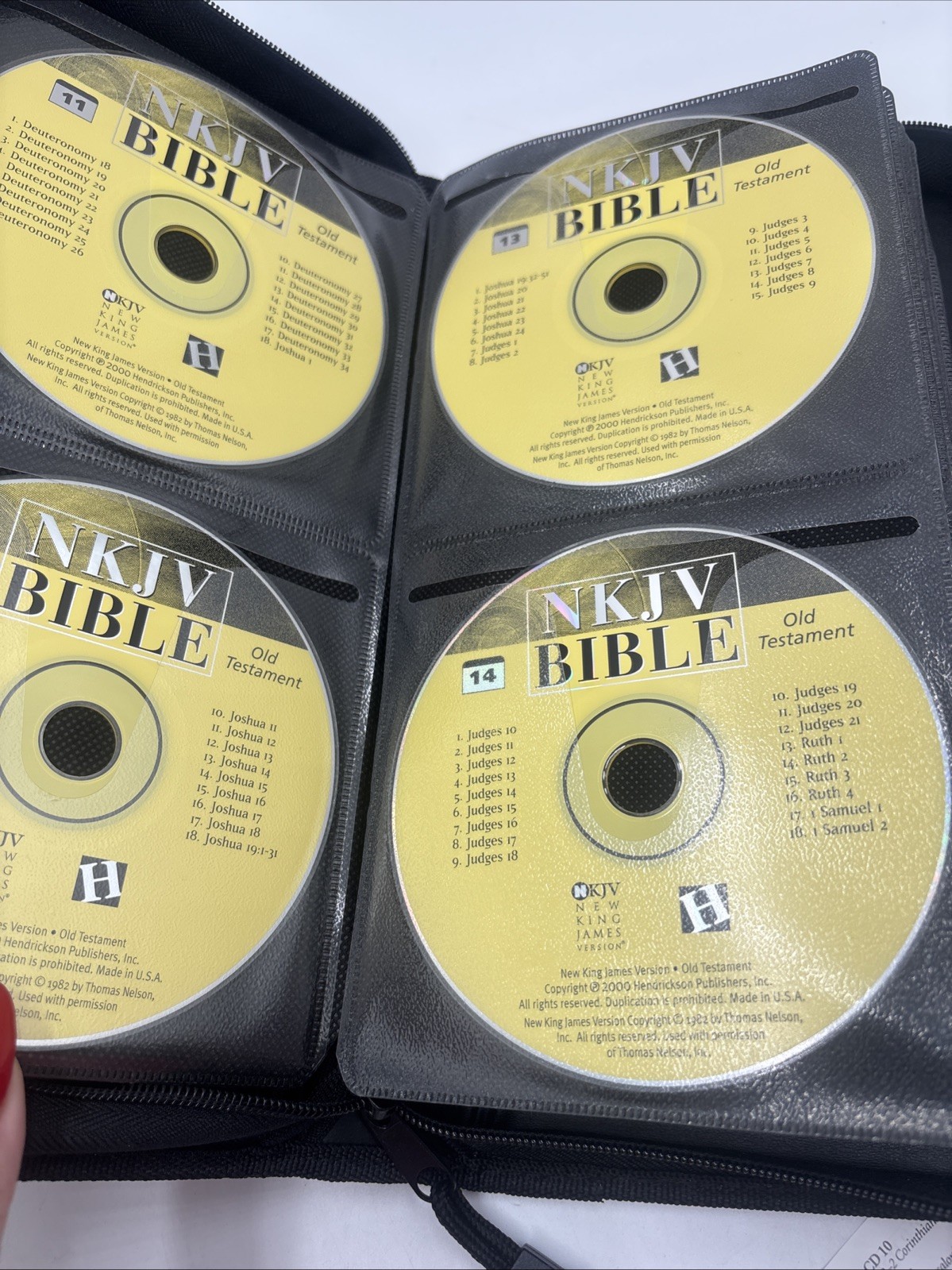 Old & New Testaments NKJV BIBLE Audio CD Hendrickson 2000 COMPLETE Carrying Case