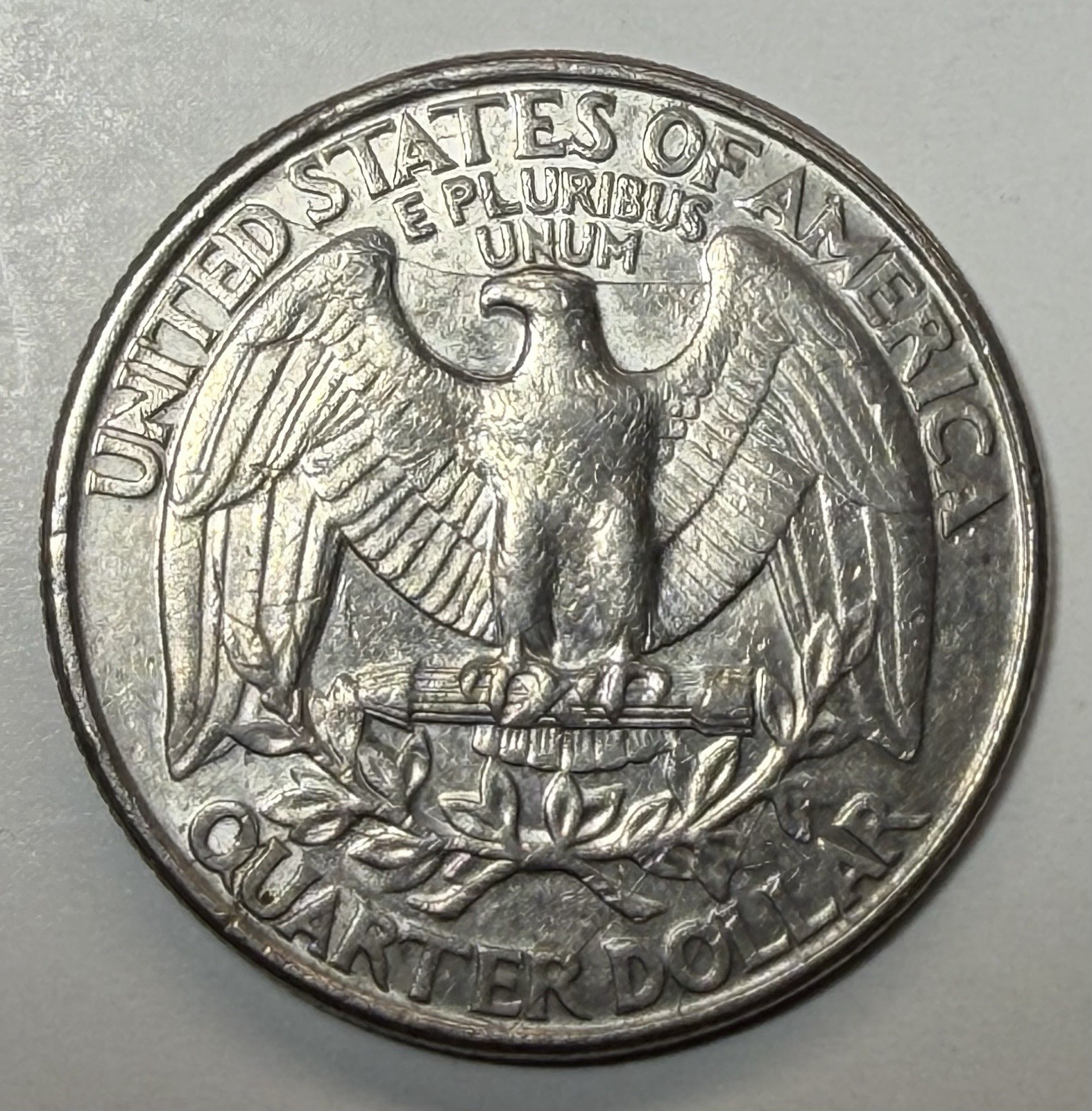 1995 Washington Quarter 25 C Multiple Errors Reverse Die Crack EF Condition F/S