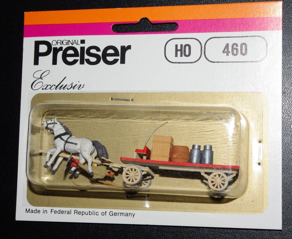 Preiser, Vintage, NiB, Farm & Trades Wagons, Items 460, 463, 468, 475, 476